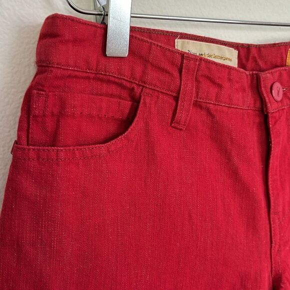 Pilcro and The Letterpress Hyphen Red Jeans Size 27 - Picture 5 of 11